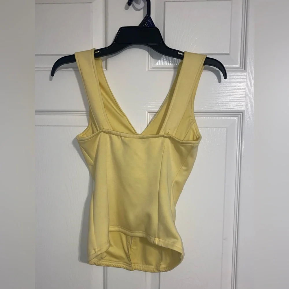 Spring Yellow Button Vest - Picture 3 of 6